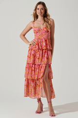 Midsummer Floral Tiered Maxi Dress
