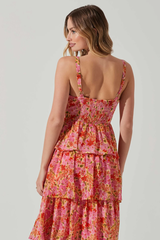 Midsummer Floral Tiered Maxi Dress